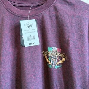 Freedom Ranch Viva Mexico Eagle Snakes Graphic Tee Maroon Mens Large NWT FR330B